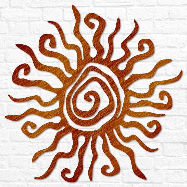 Outdoor sun online wall hanging