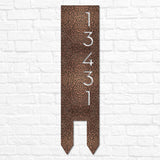 Vertical Yard Address Sign