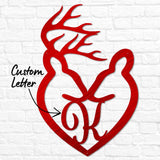 Deer Heart Letter Monogram