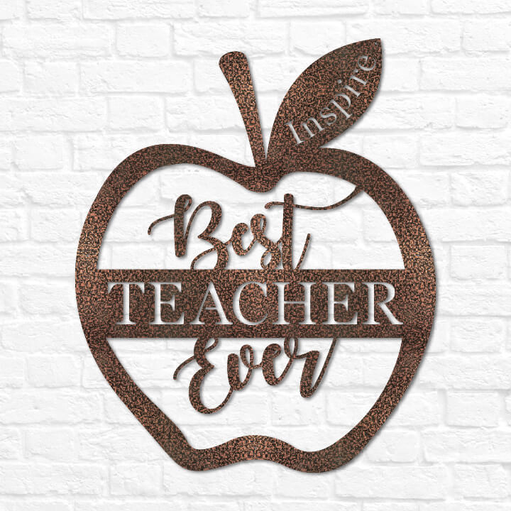 Best Teacher Ever Apple– Lakeshore Metal Decor