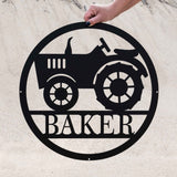 Tractor Circle Monogram