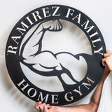 Flexing Bicep Gym Sign