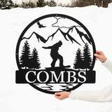 Snowboarding Outdoor Monogram