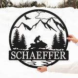 Snowmobile Outdoor Monogram