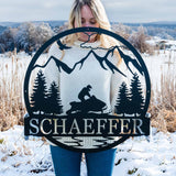 Snowmobile Outdoor Monogram