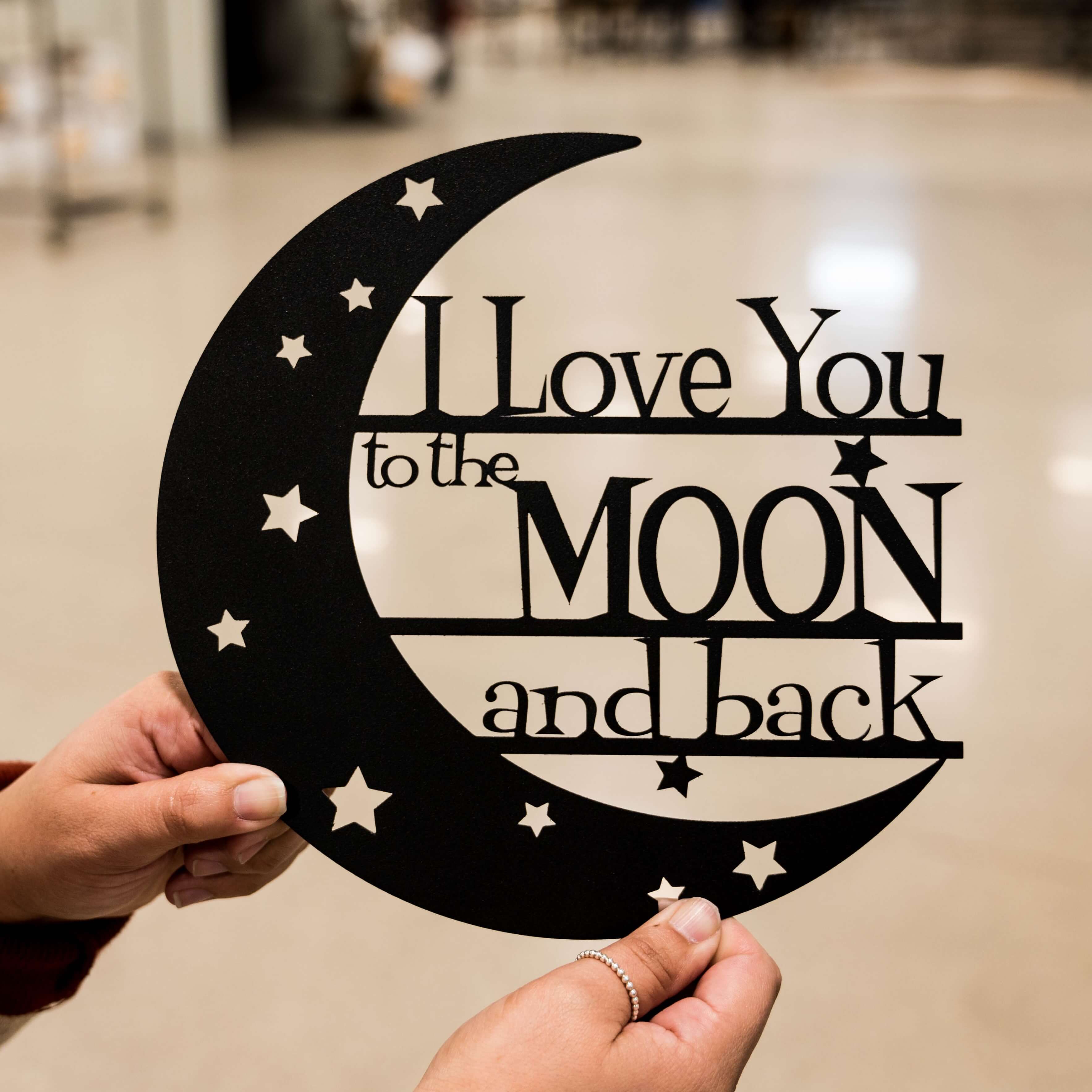 Room Thermometer Chalkboard Love You to the Moon and Back 