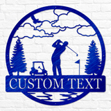 Golfer Outdoor Monogram